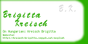 brigitta kreisch business card